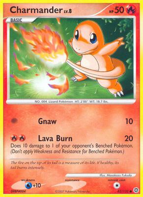 Charmander card from Secret Wonders