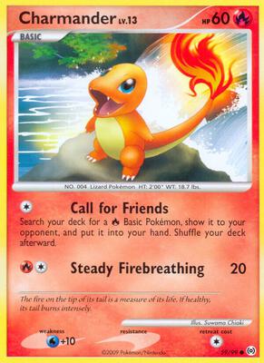 Charmander card from Arceus