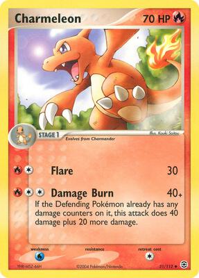 Charmeleon card from EX FireRed & LeafGreen