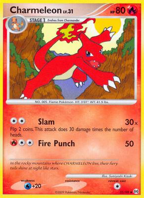 Charmeleon card from Arceus
