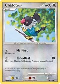 Chatot card from Diamond and Pearl