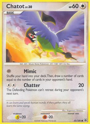 Chatot card from Majestic Dawn