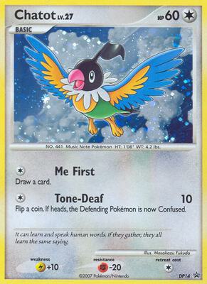 Chatot - DP14 card from Diamond and Pearl Promos