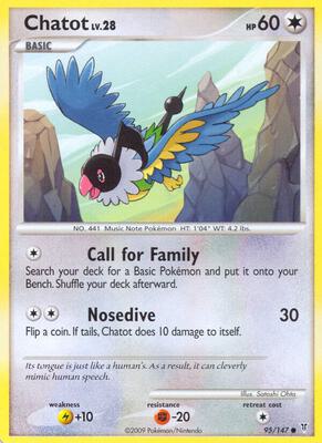 Chatot card from Supreme Victors