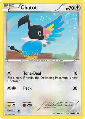 Chatot card from Dark Explorers