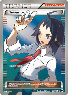 Cheren (148 Full Art) card from Boundaries Crossed