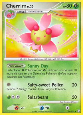 Cherrim card from Stormfront