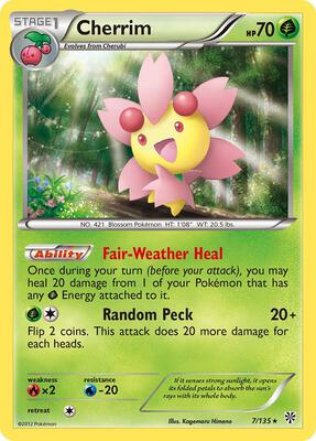 Cherrim card from Plasma Storm
