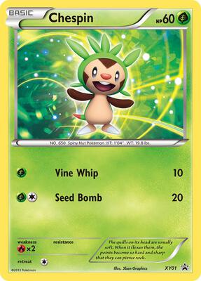 Chespin - XY01 card from XY Promos