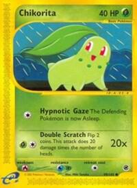 Chikorita (99) card from Expedition