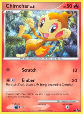 Chimchar card from POP Series 6