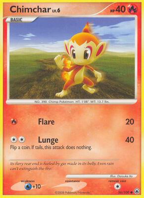 Chimchar (56) card from Majestic Dawn
