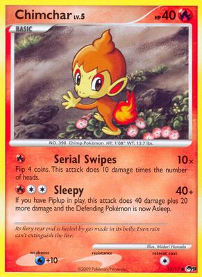 Chimchar card from POP Series 9