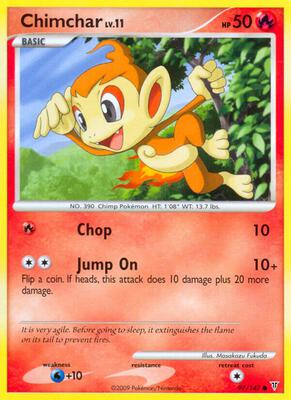 Chimchar card from Supreme Victors