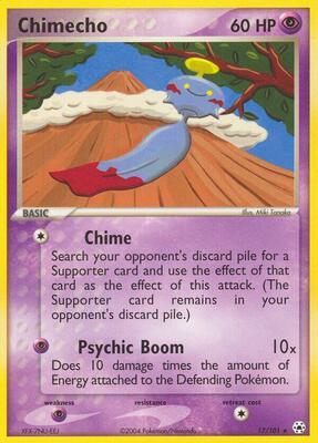Chimecho card from EX Hidden Legends