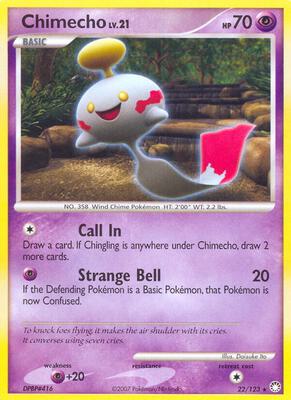 Chimecho card from Mysterious Treasures