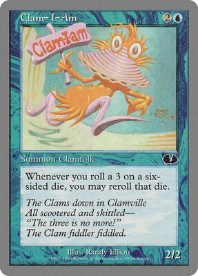 Clam-I-Am card from Unglued