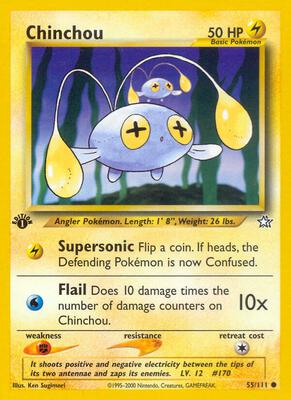 Chinchou card from Neo Genesis