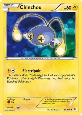 Chinchou card from Boundaries Crossed