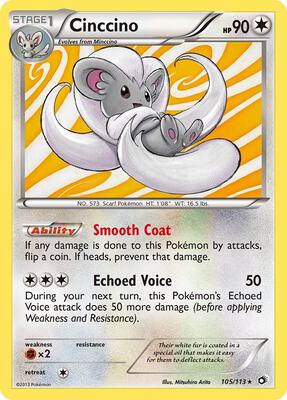 Cinccino card from Legendary Treasures