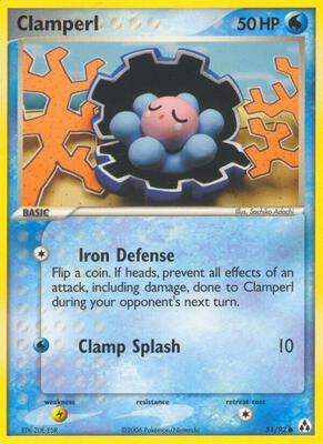 Clamperl card from EX Legend Maker