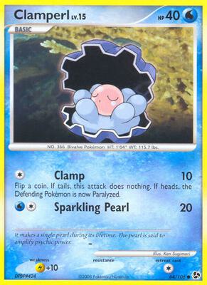 Clamperl card from Great Encounters
