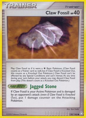 Claw Fossil card from Legends Awakened