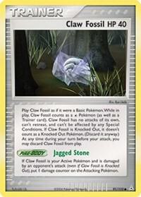 Claw Fossil card from EX Holon Phantoms