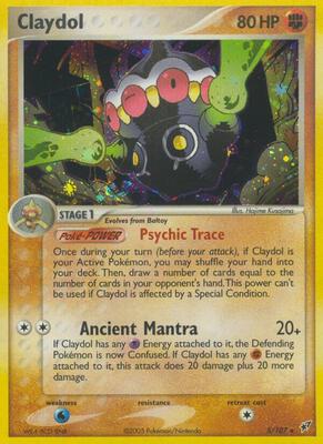 Claydol card from EX Deoxys