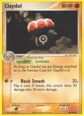 Claydol card from EX Emerald