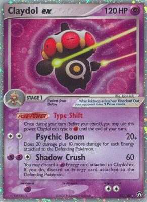 Claydol ex card from EX Power Keepers