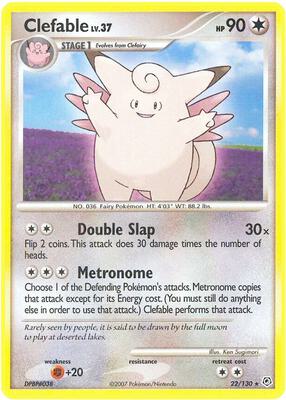 Clefable card from Diamond and Pearl