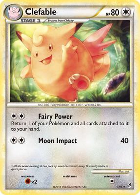 Clefable card from Call of Legends