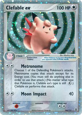 Clefable ex card from EX FireRed & LeafGreen