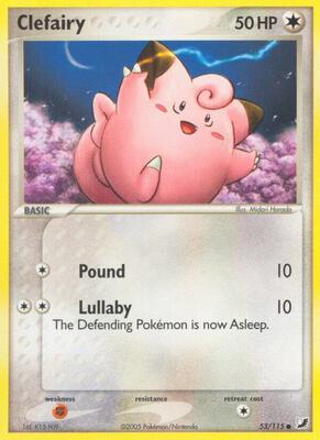 Clefairy card from EX Unseen Forces