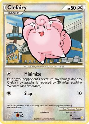 Clefairy card from HeartGold SoulSilver