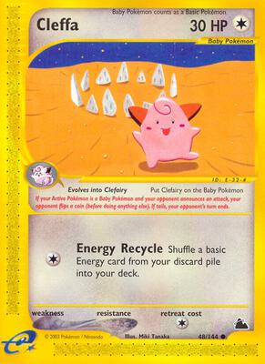 Cleffa card from Skyridge