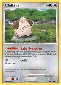 Cleffa card from Diamond and Pearl