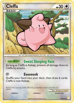Cleffa card from HeartGold SoulSilver