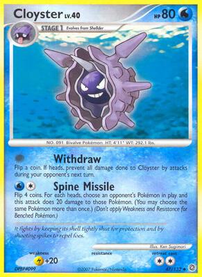 Cloyster card from Secret Wonders