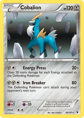 Cobalion card from Noble Victories