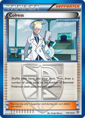 Colress (Team Plasma) card from Plasma Storm