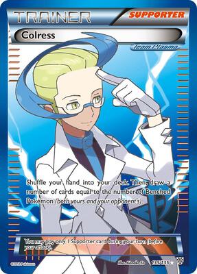 Colress (Team Plasma) (135 Full Art) card from Plasma Storm