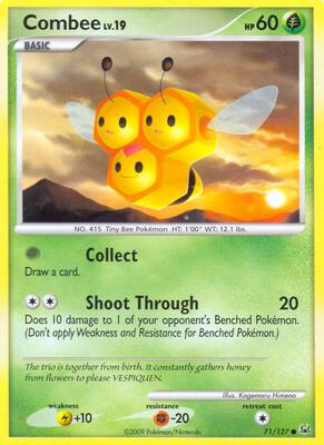 Combee card from Platinum