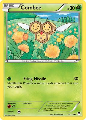 Combee card from Plasma Storm