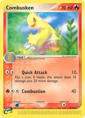 Combusken card from EX Dragon
