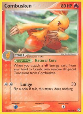 Combusken card from EX Power Keepers