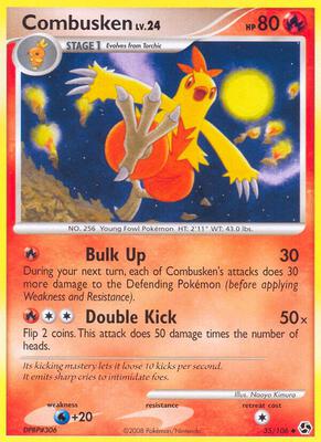 Combusken card from Great Encounters