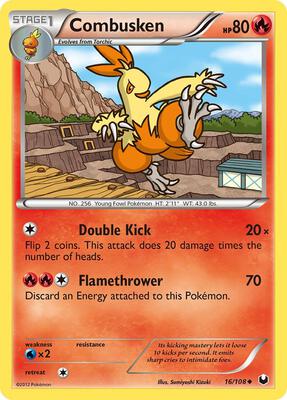 Combusken card from Dark Explorers