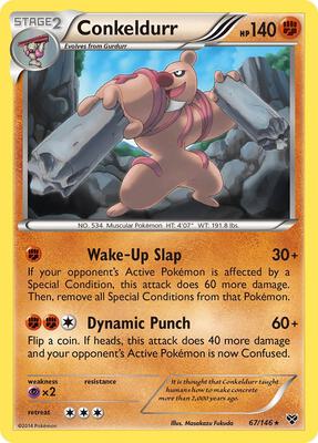 Conkeldurr card from XY Base Set